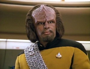 Worf from Star Trek - an homage?